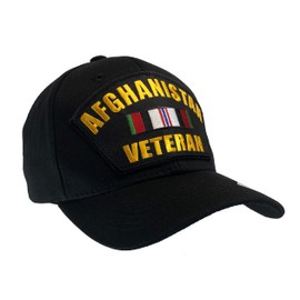 Hawkins Military Afghanistan Veteran Hat (Black Classic Ball Cap)