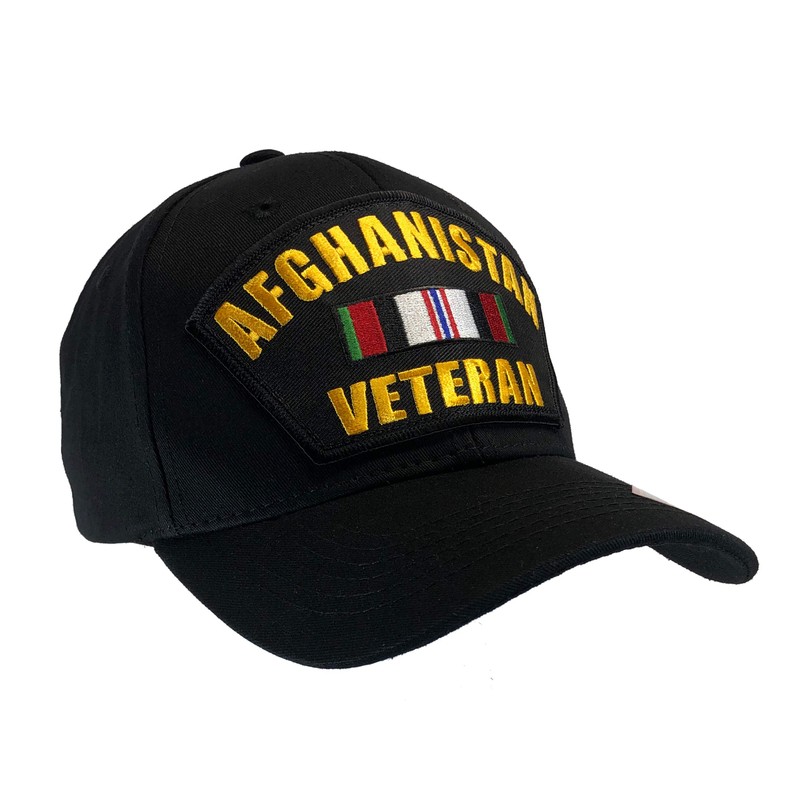 Hawkins Military Afghanistan Veteran Hat (Black Classic Ball Cap)