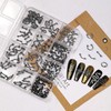 XEAOHESY 1 Box Metalpunk Style Nail Charms and Gems Gunmetal