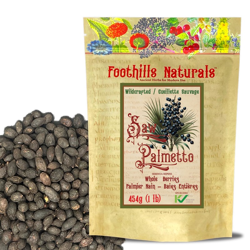 Foothills Natural Living Saw Palmetto Berry, Whole - 454g /
