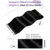 LaaVoo Tape in Hair Extensions Human Hair Extensions Jet Black