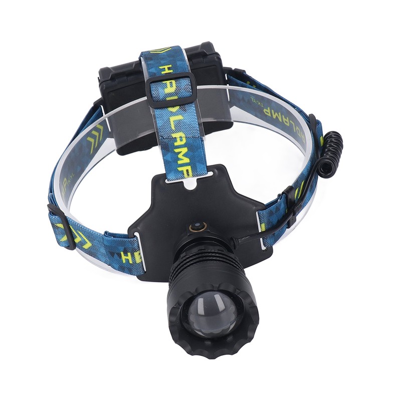 LED Rechargeable Headlight 3000LM 25W High Power Zoomable Headlamp for