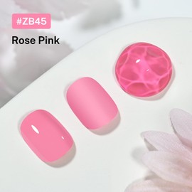 OpenLive 16.5ml Rose Pink Nail Polish Large Volume Quick Drying Nail Polish, Fast Drying and Long Lasting Color Nail Art DIY Home Manicure Gift for Women