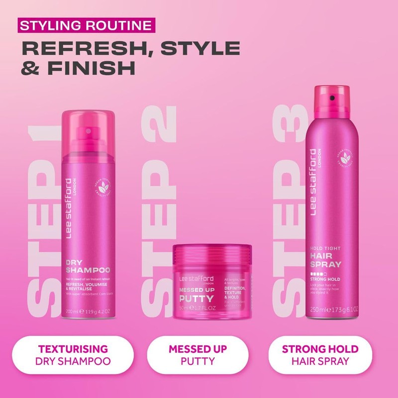 Lee Stafford Dry Shampoo | Styling - Instant Hair Refresh,