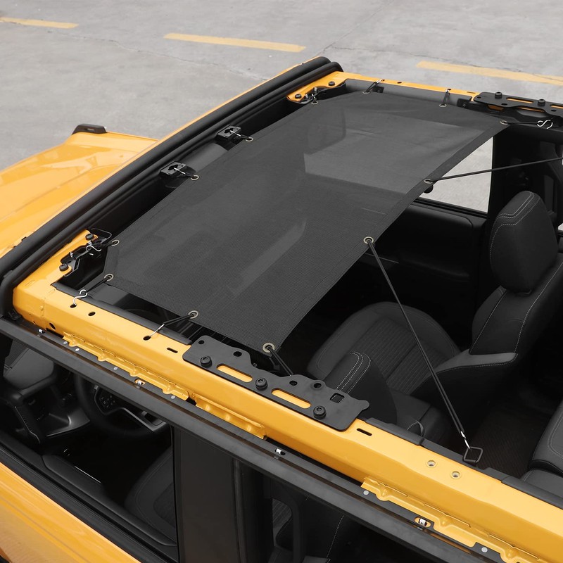 Hoolcar Front Top Sunshade Mesh Bikini Top Roof Sun Shade-