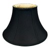 Royal Designs Shallow Bell Basic Lamp Shade, Black/Gold 8.5 x