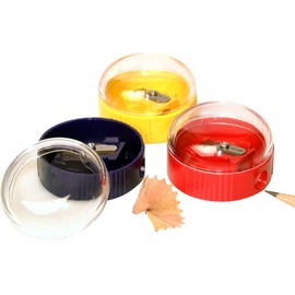 Kum 102.04.21 1-Hole Dome Shape Inner Pencil Sharpener, Colors Vary