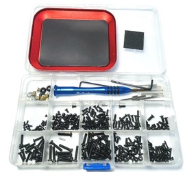 Wltoys Screw Kit Parts with Repair Plate,wltoys Replacement Parts for Wltoys 144001 Screw Set,WLtoys 144001 1/14 Screw,124019 124018 124017 124016 144010 144002 RC Car Parts,