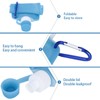 500ml Portable Foldable Water Bottles Collapsible Silicone Water Pouch for