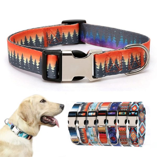 Soft Durable Dog Collar with Metal Buckle, Quick Release Puppy