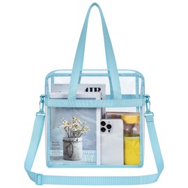 USPECLARE Clear Bag Clear Tote Bag Stadium Approved, Stadium Security Travel & Gym Clear Bag for Work Sports Games Concerts