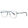 QECEPEI Blue Light Glasses Thin Metal Frame Clear Lens Glasses