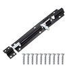 iPEAK Door Bolt Lock (8'') Black Heavy Duty Latch Door