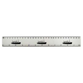 'Titanic Ship' 30cm (12 Inch) White Plastic Ruler (RL00029222)