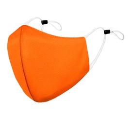 Arcarius Breathable Sports Face Mask – Lightweight Moisture Wicking Gym & Travel Essential – Adjustable Reusable Adaptive Fit (Autumn Orange, 1-Pack)