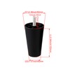 4PCS 80mm Height Plastic Sofa Legs,Black Plastic Furniture Legs Couch