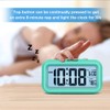 Peakeep Night Light Digital Alarm Clock Battery Operated with Indoor