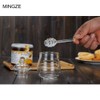 MINGZE Honey Jar Pot, with Dipper and Lid Cover, Transparent,