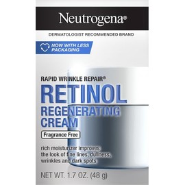 Neutrogena - Crema facial regeneradora de retinol y cido hialurnico para reparacin rpida de arrugas y crema hidratante para el cuello antiarrugas,... 