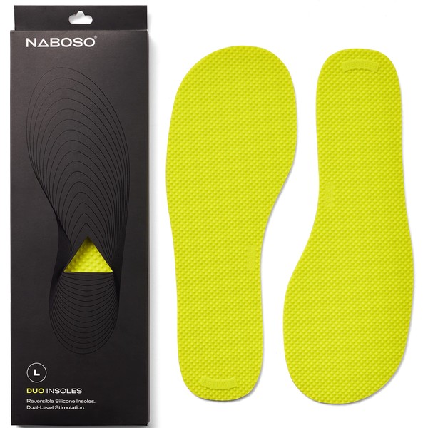 Naboso Duo Sensory Double-Sided Insole, Thin Men's and Women's Textured Anti-Fatigue Shoe Inserts That Best Stimulates The Feet to Improve Posture, Balance, Foot Strength and Agility.
