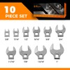 Der Erwachte 10-Piece 3/8" Drive Crowfoot Wrench Set, Open End