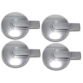 BB Auto Set of 4 New 16 inch Wheel Hub Chrome Center Caps with Chrome Bar Replacement for 2006-2010 Hummer H3