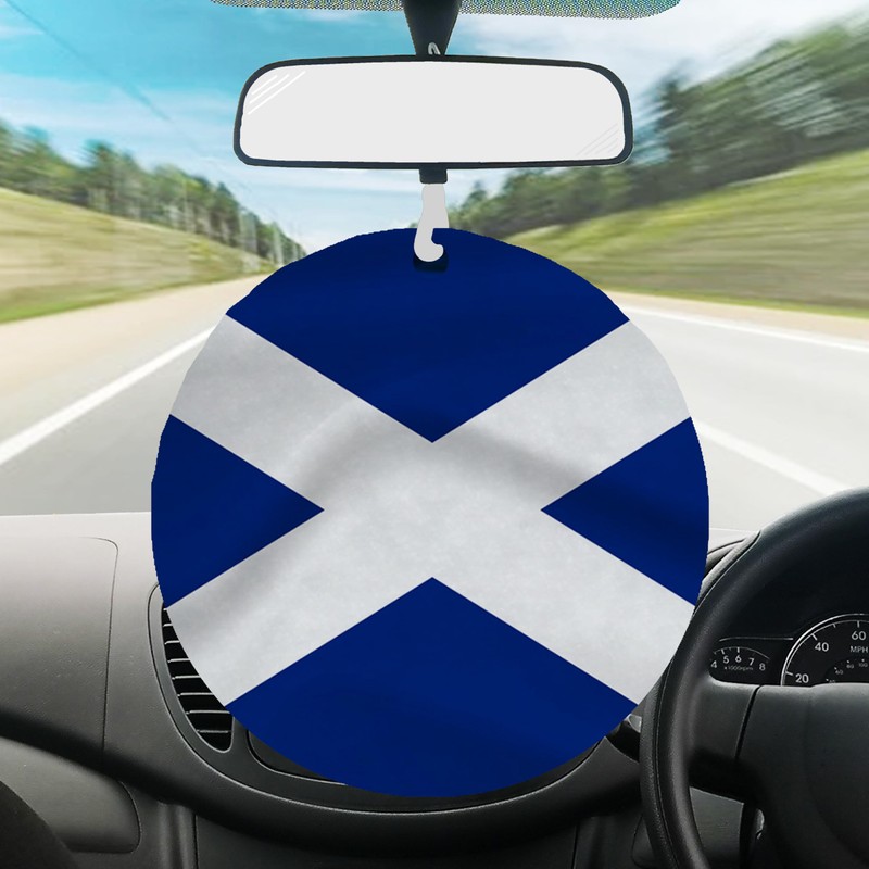 Scotland Flag | REUSABLE Double Sided Car Air Freshener