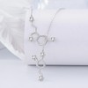 PELOVNY Serotonin Necklace 925 Sterling Silver Happiness Dopamine Molecule Lariat