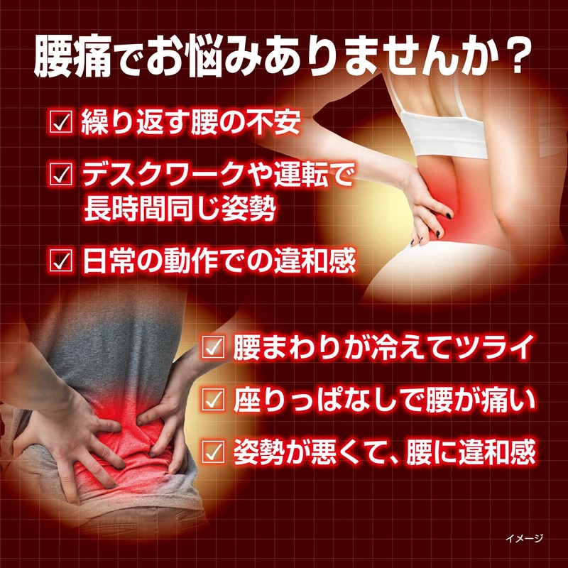 血流改善 腰ホットン つらい腰痛を温熱でやわらげる 衣類に貼る 10枚入 小林製薬