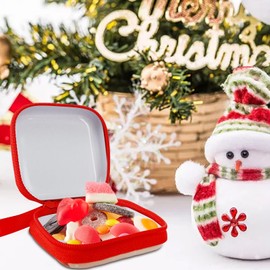 NZZVNZ 8 PCS Christmas Coin Purses, Portable Santa Claus Storage Pouch Box, Christmas Money Wallet Candy Pouch Bag Xmas Gift for Girls Children