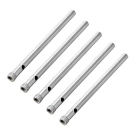 uxcell 4mm Diamond Drill Bits Hole Saws for Glass Ceramic Porcelain Tiles Pack of 5