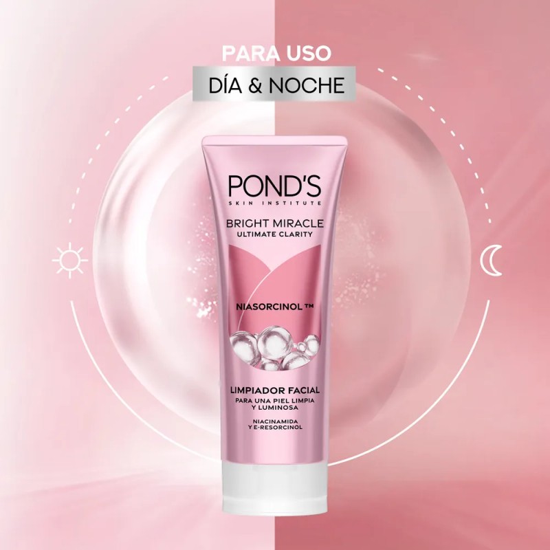 Ponds Bright Miracle Foam 4x3x100g Todo Tipo Piel Día Noche