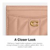 Coach Women's Quilted Essential Card Case, B4/Cream