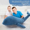 Tezituor 43.3 inch Giant Whale Stuffed Animal, Large Realistic Blue
