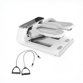 Maicifi Steppers for Exercise at Home, Stair Stepper with Resistance Bands, Under Desk Elliptical 300 lbs Weight Capacity, Ellipse Leg Exerciser with LCD Monitor