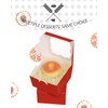 Gcardist Red Bakery Boxes with Window, Pack of 15, 10