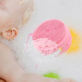 Baluue 2 Stück Badebürste aus Silikon Shampoo Körperwaschmittel Dusche Körperreiniger für Männer Duschabzieher Silikon Körperbürste Kieselgel