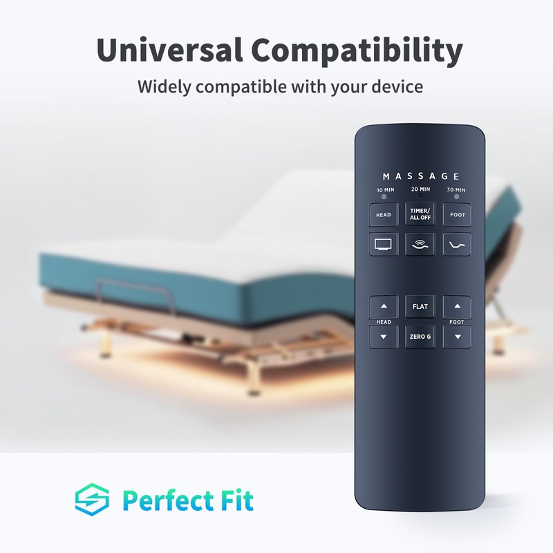 Snrigw Replacement Remote Control for Serta Motion Plus, Tempur-Pedic &
