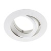 SEBSON Housing for Recessed Spotlights Round Pivoting Aluminium White Mounting