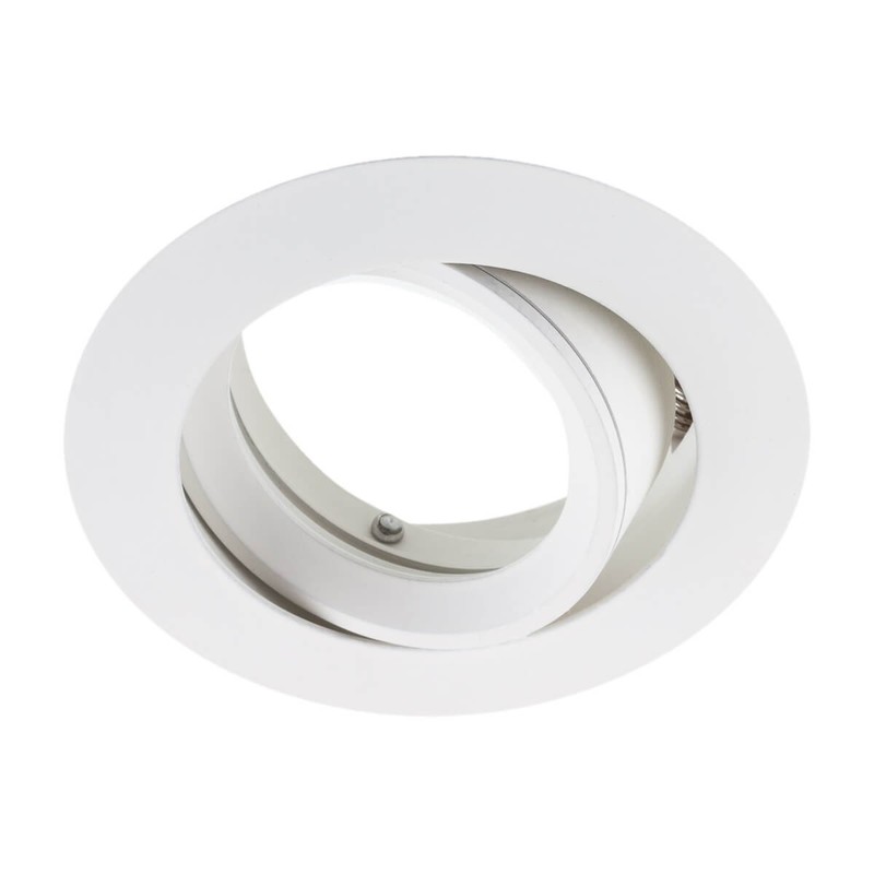 SEBSON Housing for Recessed Spotlights Round Pivoting Aluminium White Mounting