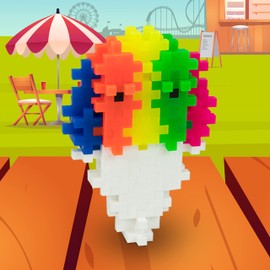 PLUS PLUS – Mini Maker Tube – Snow Cone – 70 Piece, Construction Building Stem | Steam Toy, Interlocking Mini Puzzle Blocks for Kids