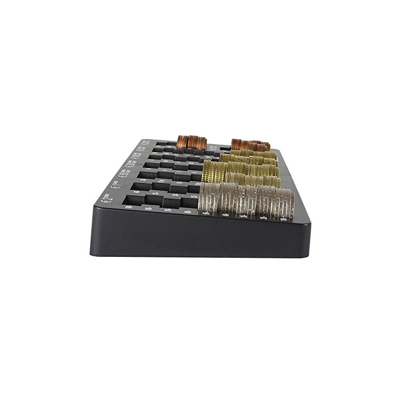 HMF 282-02 EURO Coin Counter Tray, Slanted, 27,5 x 13