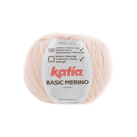 Katia Basic Merino Wool – Colour: Pink Claro (87) – 50 g / Approx. 120 m