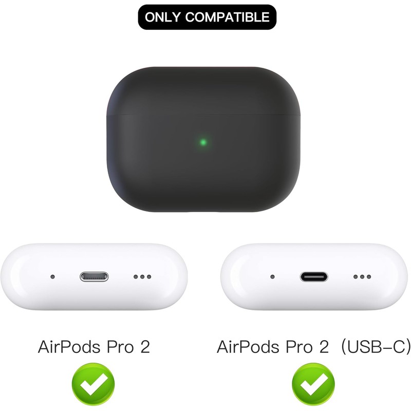 Funda de silicona líquida para AirPods Pro 2 (20232022), funda