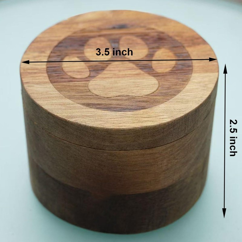 YMIOOJY Wooden Pet Urn for Cremation Ashes, Pet Memorial Funeral