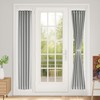 Vatge Sidelight Curtains for Front Door Privacy, 12 Inch Wide
