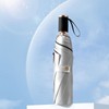 Meichoon UPF 50+ UV Protection Travel Reverse Umbrella Reflective Silver