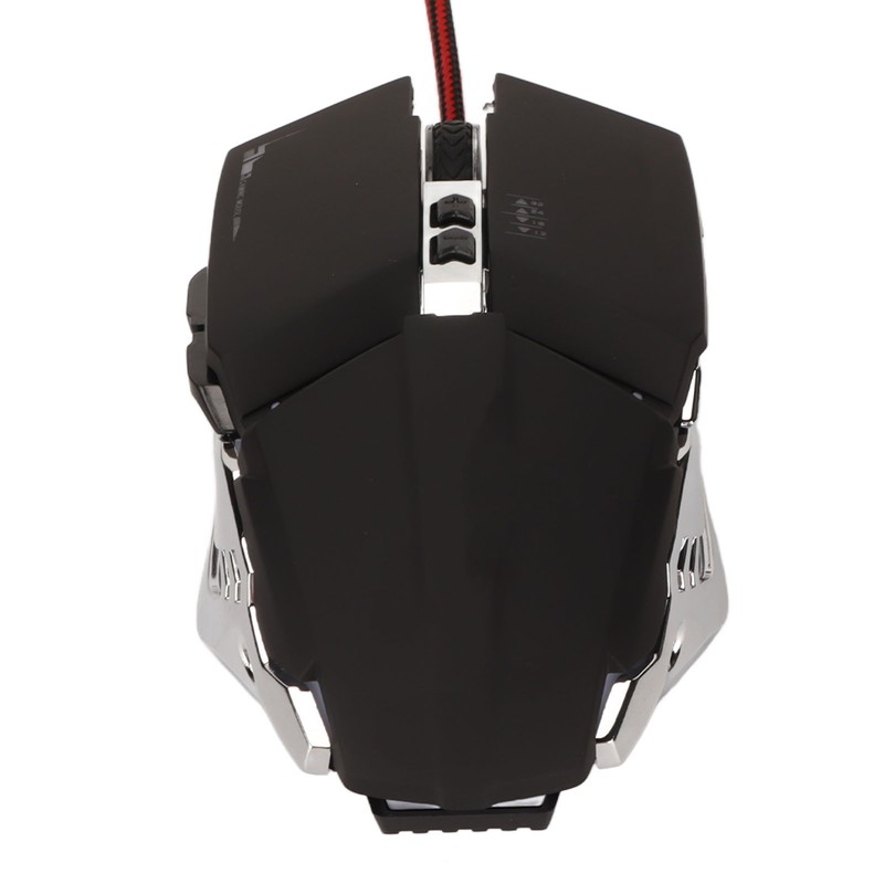 Gaming Mouse Ergonomic Design 4 DPI Adjustable Breathing RBG Backlit