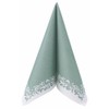 50 Serviettes Fabric-Like – Romantic; Colour: Eucalyptus Green, Size: 40