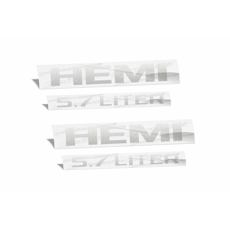 HEMI 5.7 Liter Emblem Overlay Decal - 2013-2018 Ram -